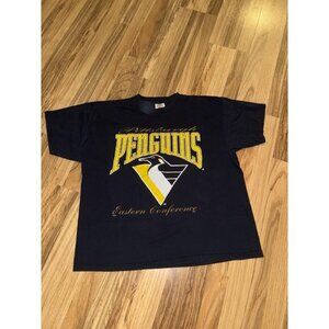 VTG League Leader Pittsburgh Penguins Graphic Tee Sleeve Shirt Hockey NHL